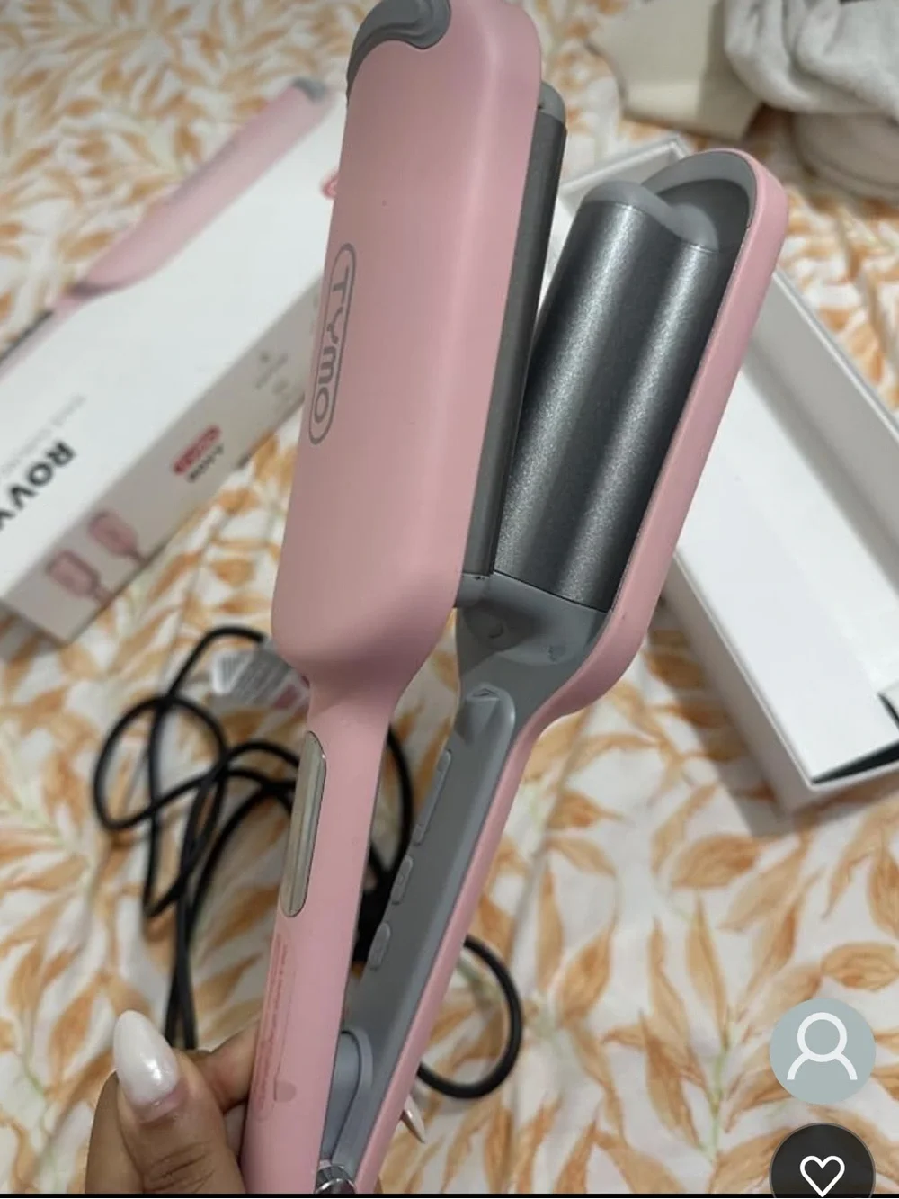 Tymo Pink Hair Waver Beach Waves